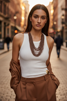 🌿 Boho Beaded Cascade Necklace - So Cute by Dimi