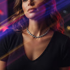 Crystal Cross Choker – Κολιέ Τσόκερ με Σταυρούς Ζιργκόν - So Cute by Dimi