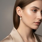 Ατσάλινα σκουλαρίκια τετράφυλλο με ζιργκόν – So Cute by Dimi