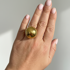 Ball Ring Max 25mm – Ατσάλινο ρυθμιζόμενο δαχτυλίδι με μεγάλη μπίλια