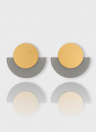 Kate Earrings – Χειροποίητα σκουλαρίκια από πλέξιγκλας με κύκλο και ημικύκλιο – So Cute by Dimi