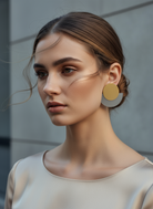 Kate Earrings – Χειροποίητα σκουλαρίκια από πλέξιγκλας με κύκλο και ημικύκλιο – So Cute by Dimi