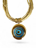 Golden Eye Charm Necklace - So Cute by Dimi