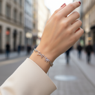 ⚡🚚 Βραχιόλι “Bowtiful” με Μοτίφ Φιόγκου & Ζιργκόν - So Cute by Dimi