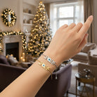 Ατσάλινο βραχιόλι γούρι 2026 με ματάκι – So Cute by Dimi