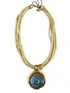 Golden Eye Charm Necklace - So Cute by Dimi