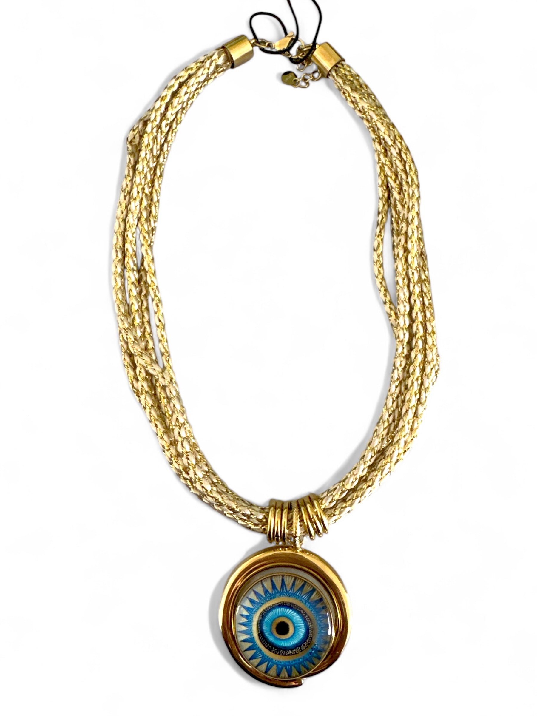 Golden Eye Charm Necklace - So Cute by Dimi