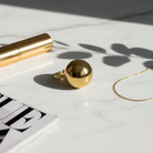 Ball Ring Midi 20mm – Ατσάλινο ρυθμιζόμενο δαχτυλίδι με μεσαία μπίλια