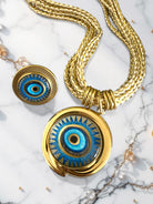 Golden Eye Charm Necklace - So Cute by Dimi
