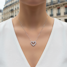 Swan Love Necklace – Κολιέ με κύκνους και καρδιά από ζιργκόν σε χρυσό ή ασημί | So Cute by Dimi