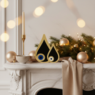 Χειροποίητο γούρι μάτι δάκρυ plexiglass καθρέφτη χρυσό & ασημί με λευκό ή μπλε μάτι – So Cute by Dimi