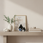 Χειροποίητο γούρι μάτι δάκρυ plexiglass καθρέφτη χρυσό & ασημί με λευκό ή μπλε μάτι – So Cute by Dimi