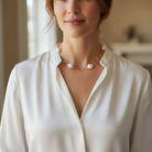 Κολιέ “Pearl Fusion” – Ατσάλινο με baroque πέρλες - So Cute by Dimi