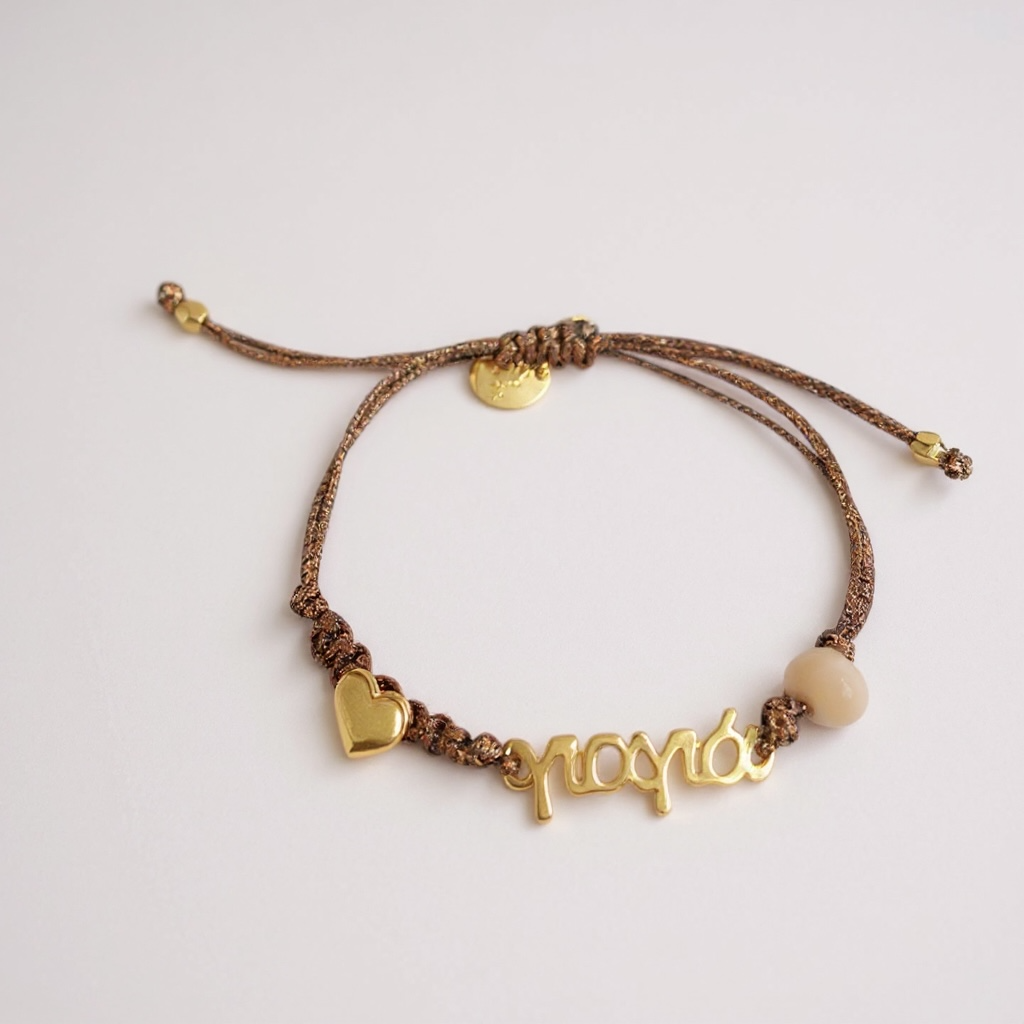 Βραχιόλι γιαγιά  με καρδιά - So Cute by Dimi