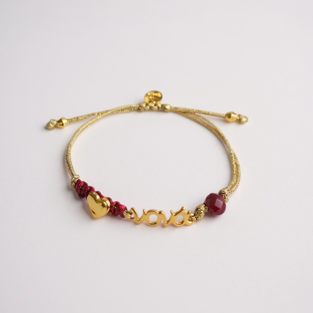 Βραχιόλι νονά με καρδιά - So Cute by Dimi