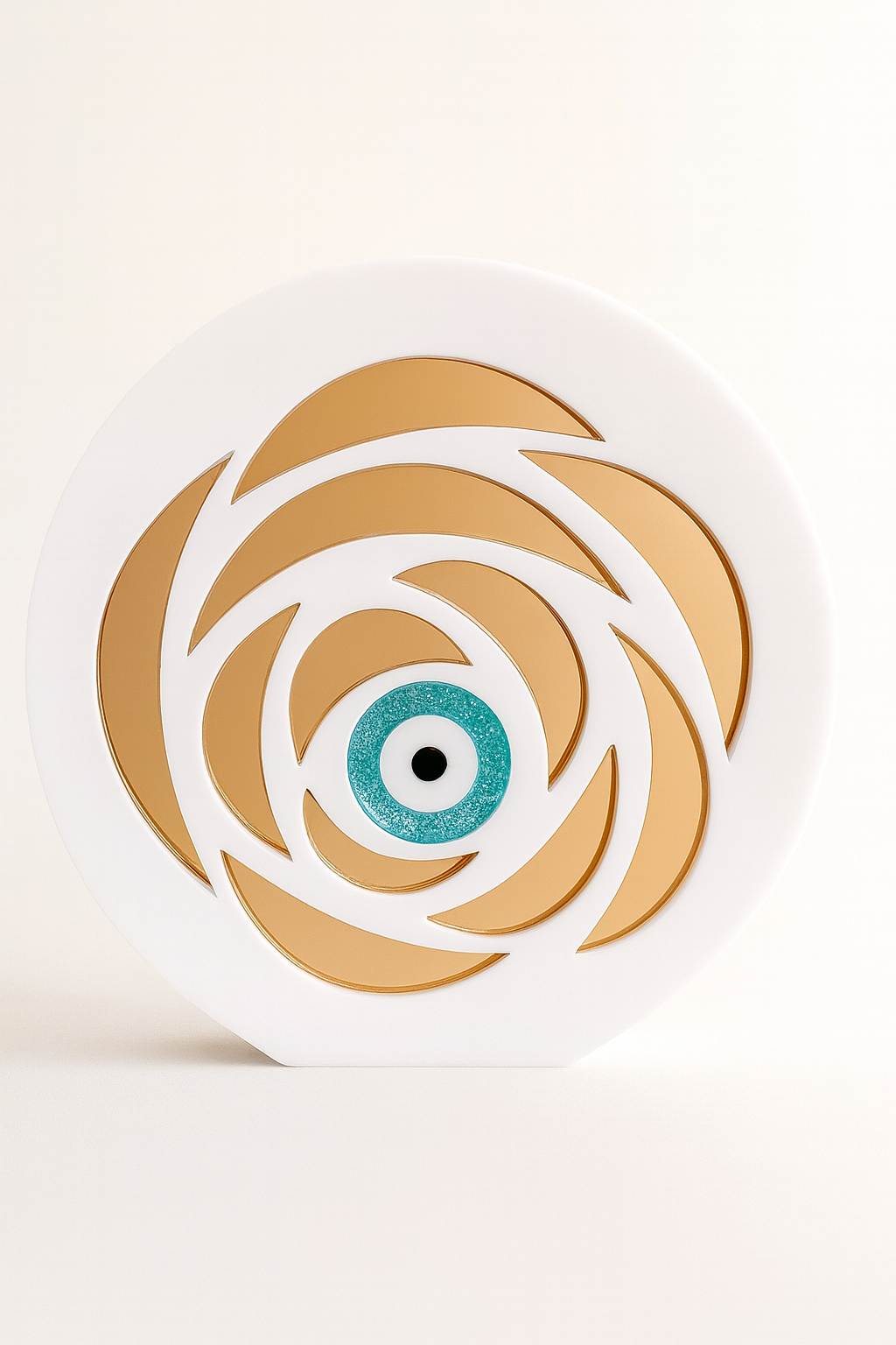 Petal Eye – Επιτραπέζιο Γούρι με Μάτι & Χρυσά Πέταλα - So Cute by Dimi