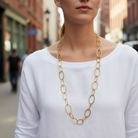 Ατσάλινο Κολιέ Oval Links - So Cute by Dimi