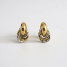 Twist Harmony – Ατσάλινα Σκουλαρίκια Κρίκοι με Κόμπους - So Cute by Dimi