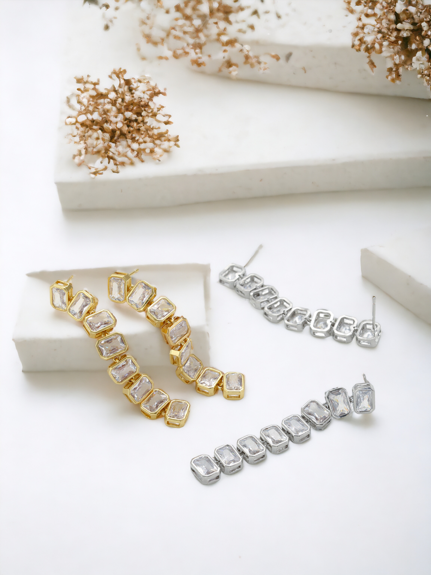 Diamond Drop Earrings - So Cute by Dimi