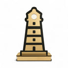 Διακοσμητικός φάρος από plexiglass καθρέφτη και μαύρο ακρυλικό σε acrylic βάση, So Cute by Dimi