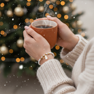 Χριστουγεννιάτικο χειροποίητο βραχιόλι με χάντρες και κρεμαστό χιονανθρωπάκι, So Cute by Dimi.