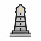 Διακοσμητικός φάρος από plexiglass καθρέφτη και μαύρο ακρυλικό σε acrylic βάση, So Cute by Dimi