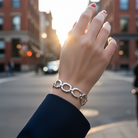 Statement βραχιόλι Bold Links με κρίκους σε χρυσό και ασημί