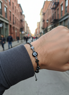 Ανδρικό βραχιόλι με ματάκι, σταυρούς & αιματίτη – So Cute by Dimi