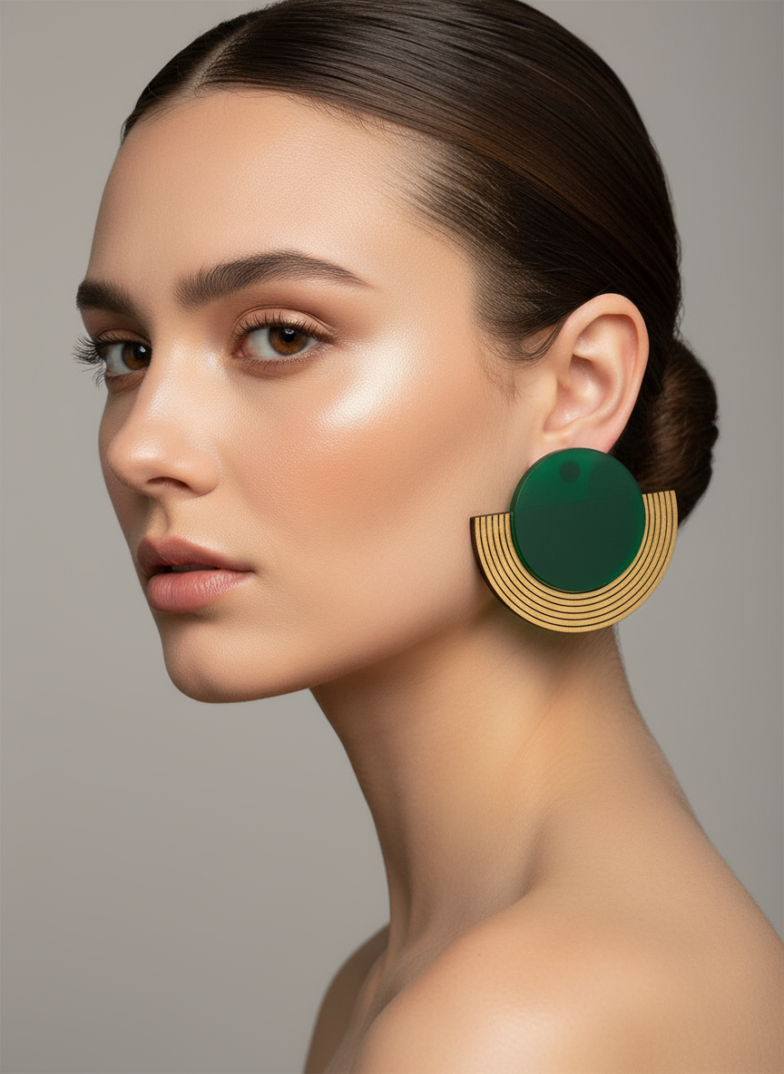 Arcadia Earrings – Χειροποίητα ριγέ σκουλαρίκια από πλέξιγκλας – So Cute by Dimi