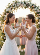 Βραχιόλι Bachelor με πέρλες και κορδέλα - So Cute by Dimi