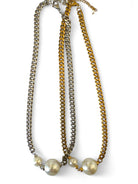 PEARLS STEEL NECKLACE - So Cute by Dimi
