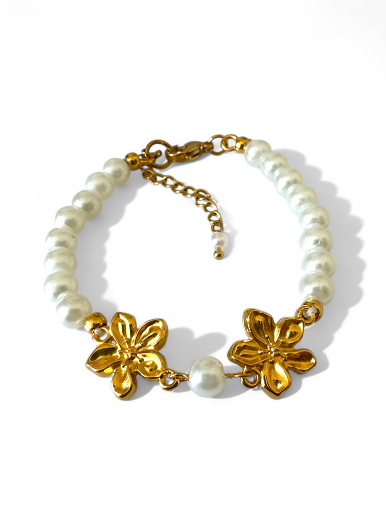 FLOWERS PEARL BRACELET - So Cute by Dimi