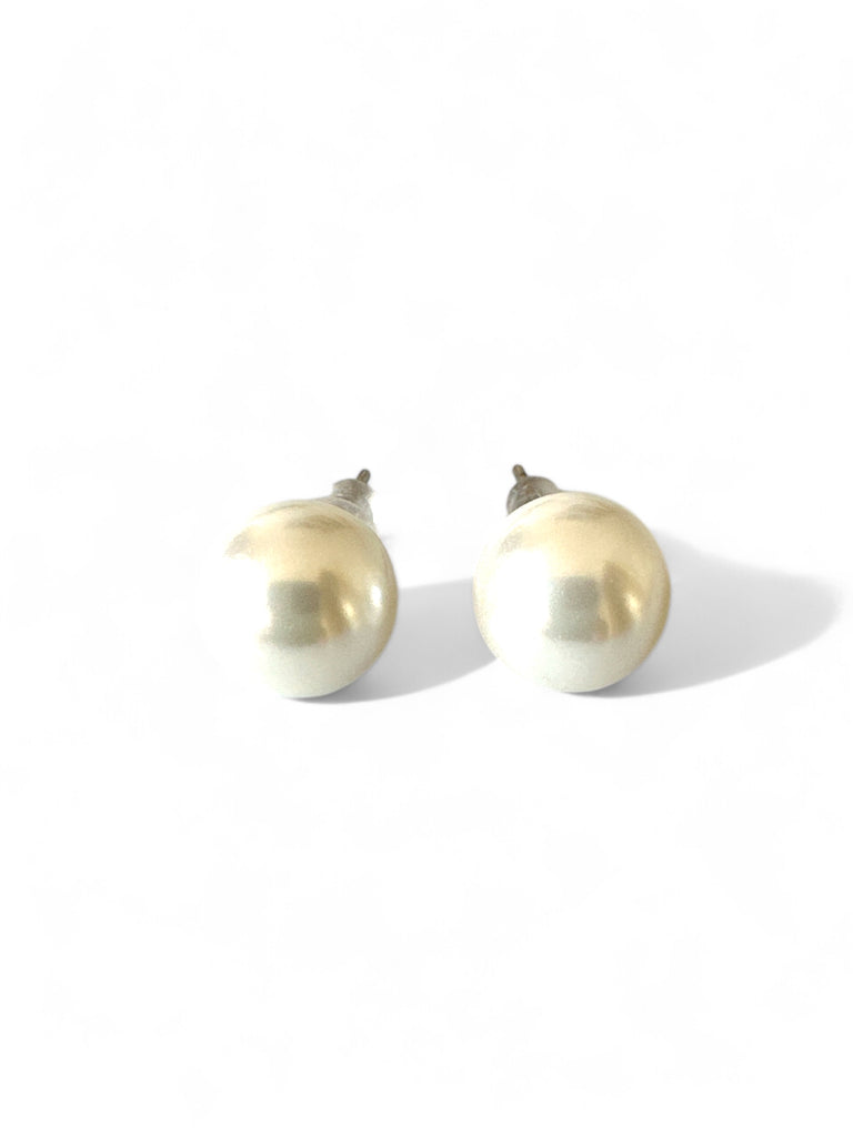 925 PEARL STUD EARRINGS