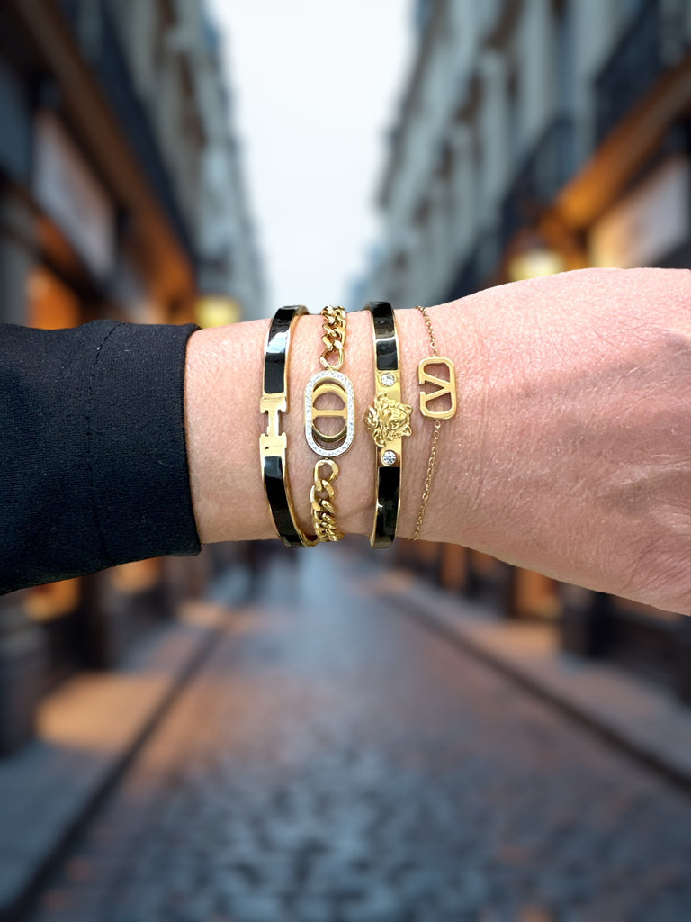 H BANGLE BRACELET - So Cute by Dimi