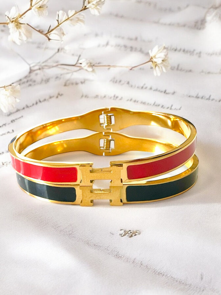 H BANGLE BRACELET - So Cute by Dimi