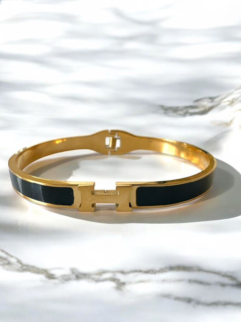 H BANGLE BRACELET - So Cute by Dimi