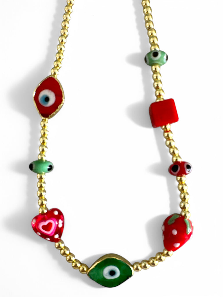 JOYFUL RED NECKLACE - So Cute by Dimi