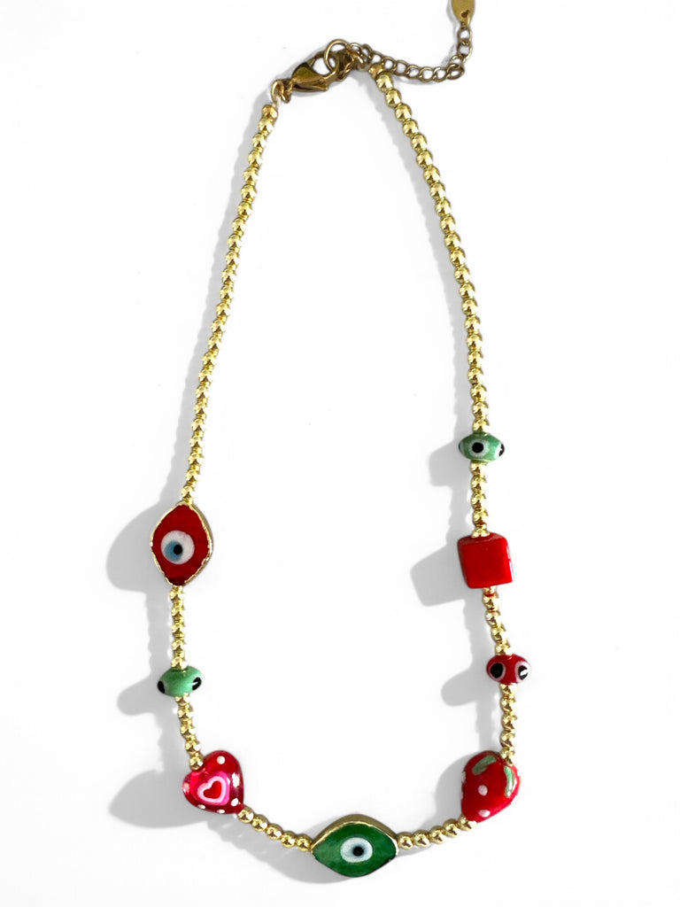 JOYFUL RED NECKLACE - So Cute by Dimi