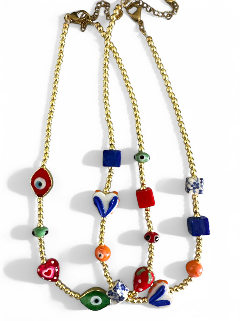 JOYFUL BLUE NECKLACE - So Cute by Dimi