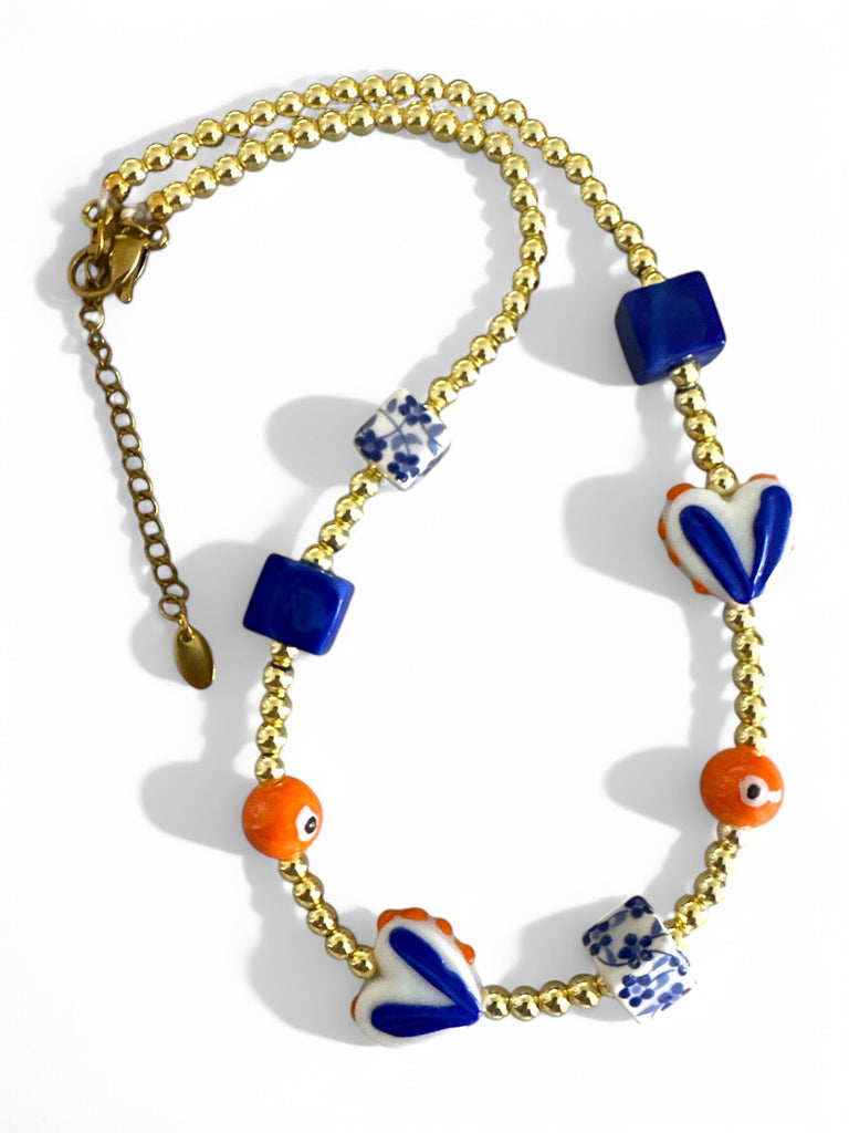 JOYFUL BLUE NECKLACE - So Cute by Dimi