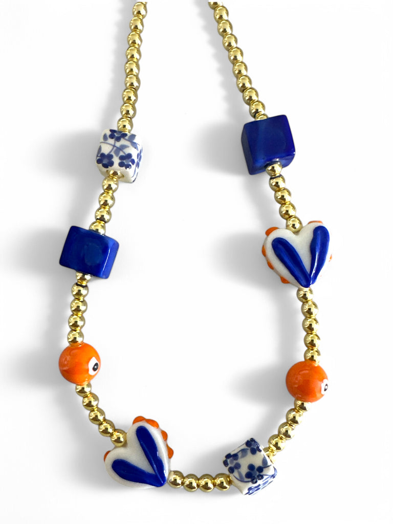 JOYFUL BLUE NECKLACE - So Cute by Dimi