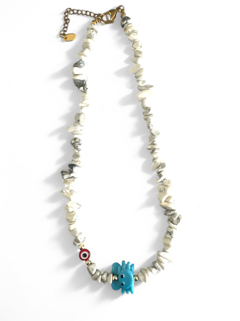 CRABWHITE NECKLACE - So Cute by Dimi