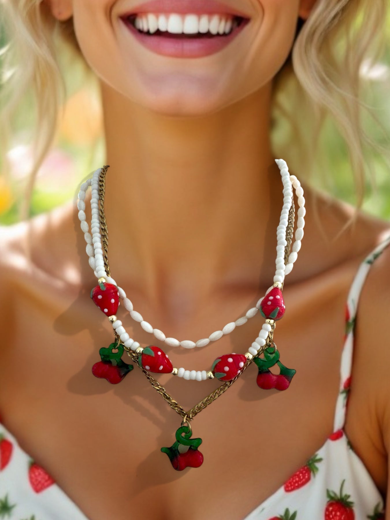 SWEET BERRIES NECKLACE - So Cute by Dimi
