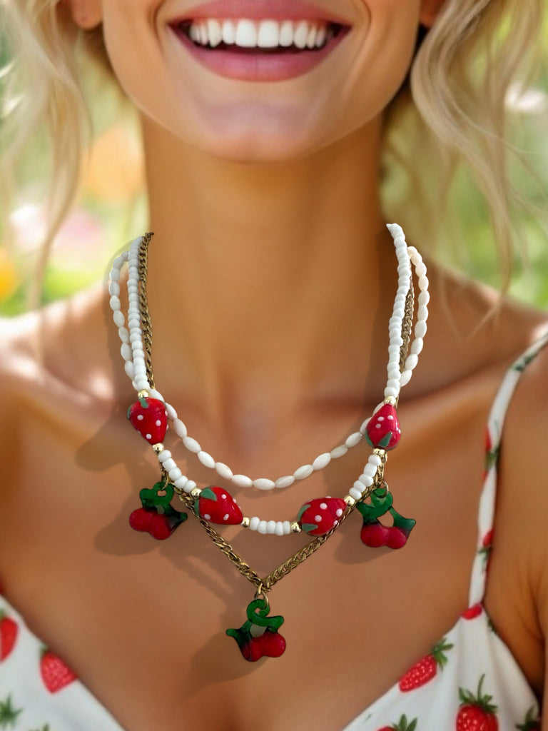 SWEET BERRIES NECKLACE - So Cute by Dimi