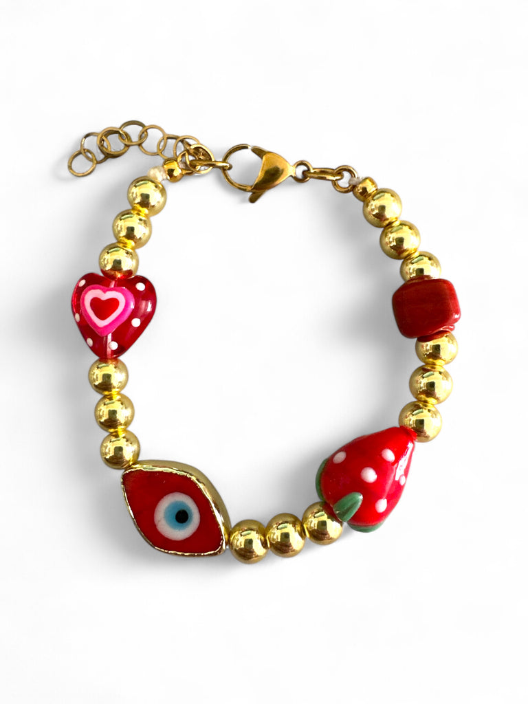 JOYFUL RED BRACELET - So Cute by Dimi
