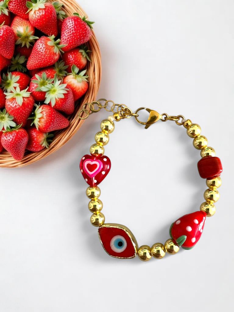 JOYFUL RED BRACELET - So Cute by Dimi