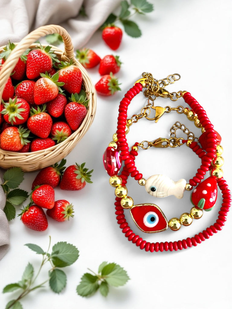 JOYFUL RED BRACELET - So Cute by Dimi