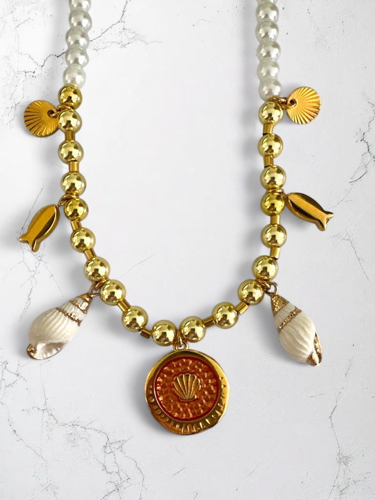 Golden Shell Necklace