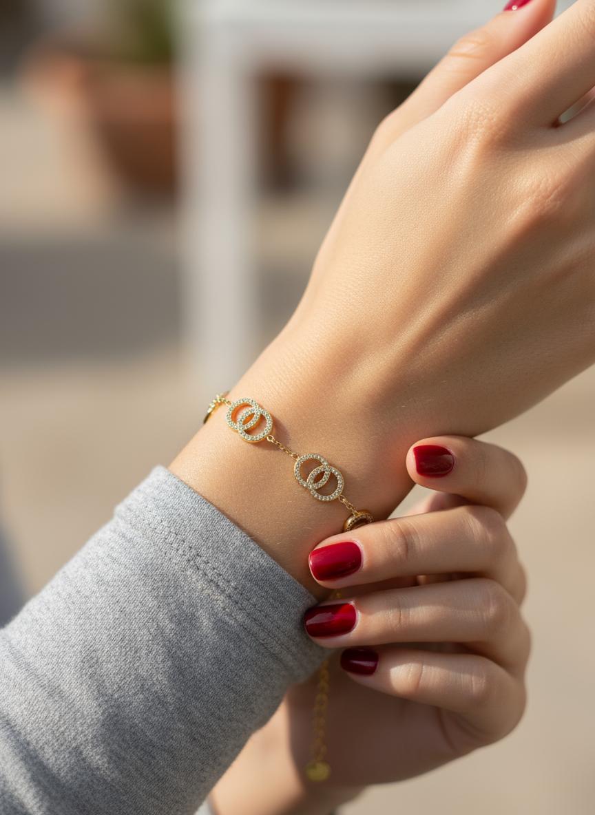 Linked Glow Bracelet – Stainless Steel - So Cute by Dimi