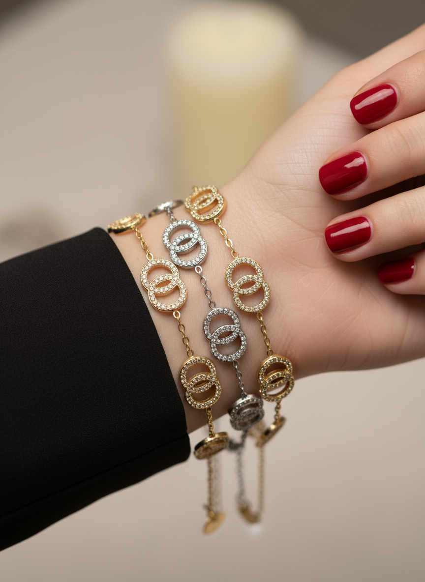 Linked Glow Bracelet – Stainless Steel - So Cute by Dimi